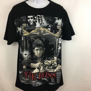 Deluxe Scarface The Boss Black T-Shirt XL